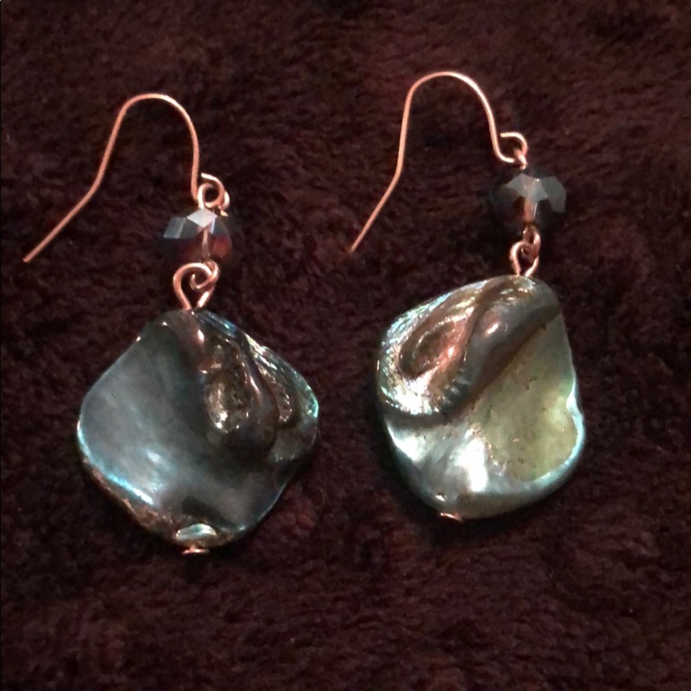 Blue Pendant Earrings
